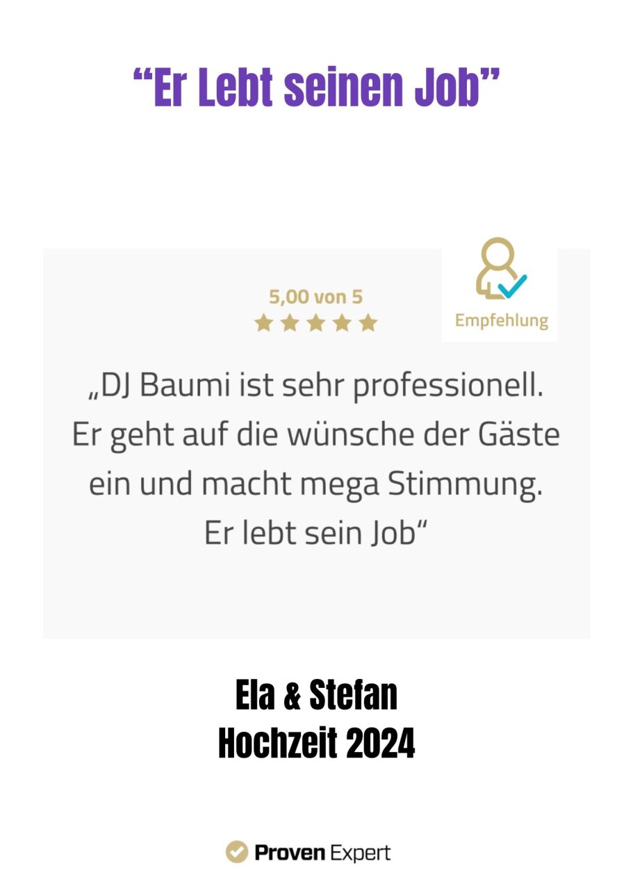 Bewertung von DJ Baumi Bewertung von DJ Baumi